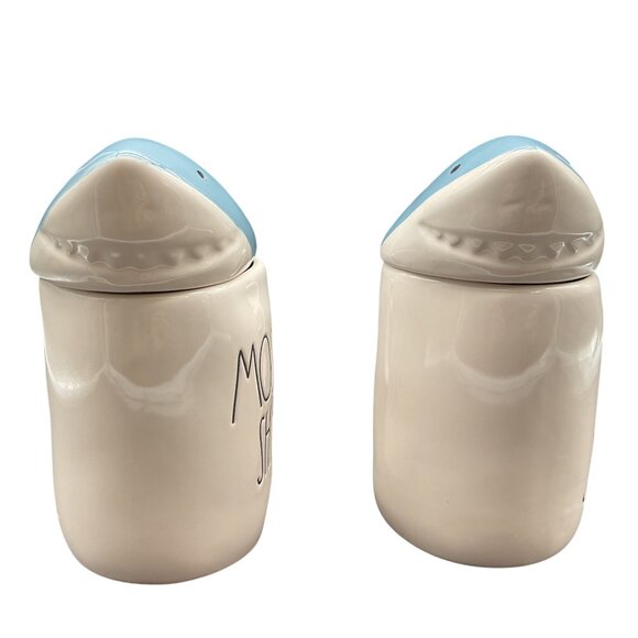 Mommy Shark & Baby Shark Ceramic Mugs Rae Dunn Set Of 2 Ceramic 7"H - Picture 4 of 6